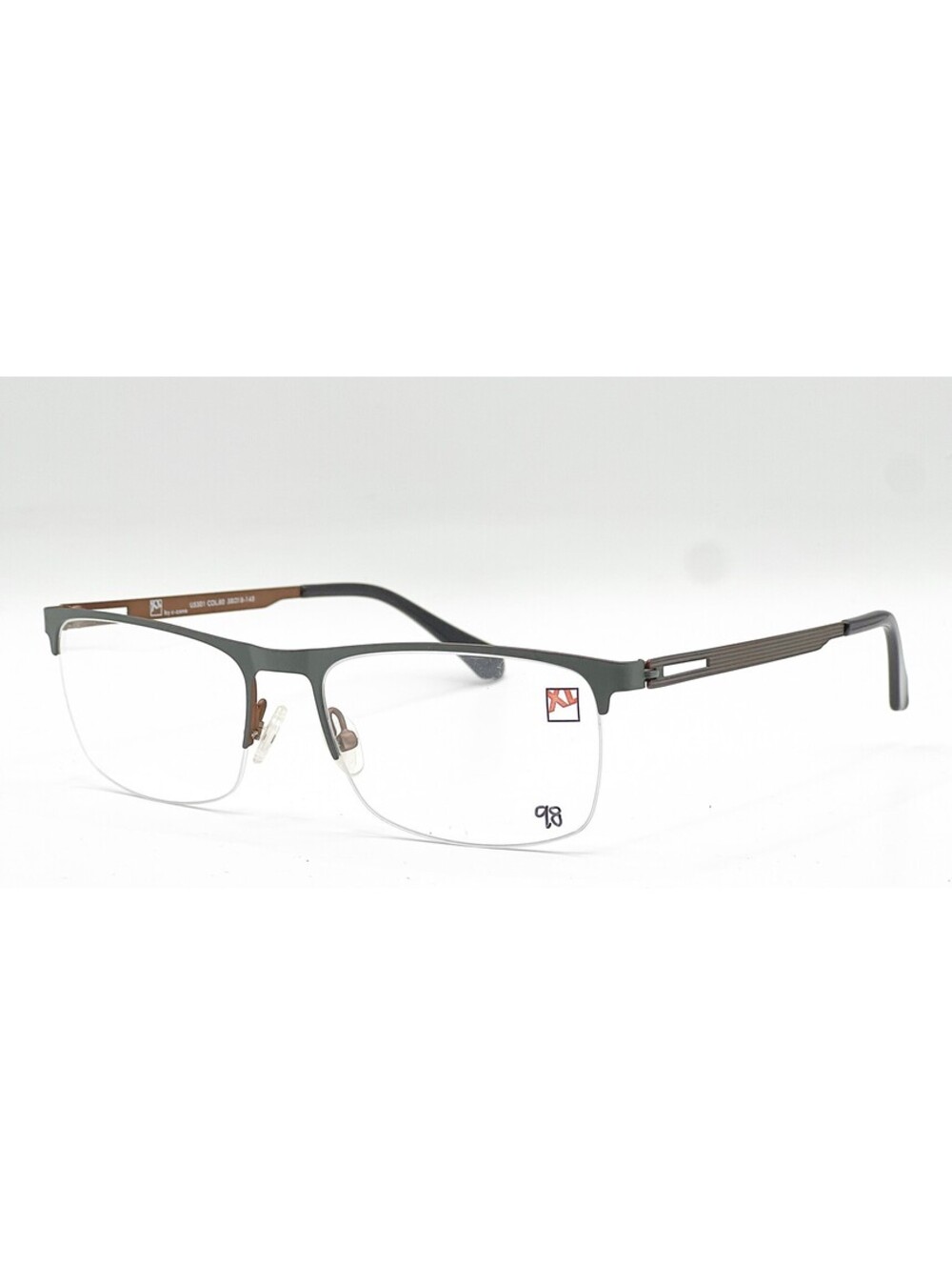 By C-Zone Us501 Col.80 Black/Light Grey Authentic Eyeglasses 58-18-145
